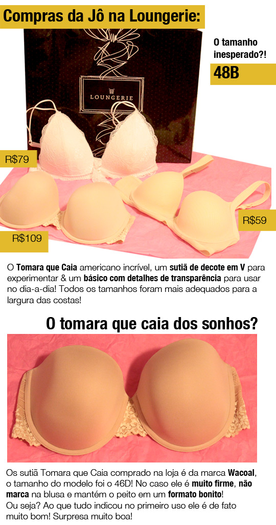 Compras na Loungerie da Jô